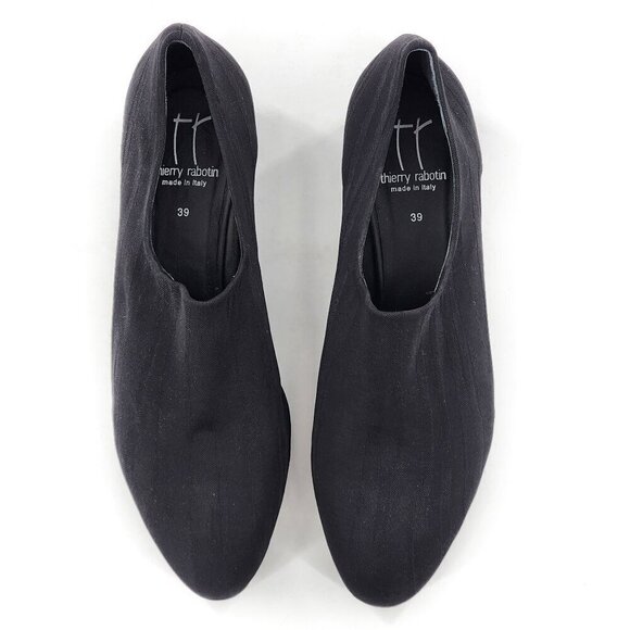 THIERRY RABOTIN Nasso NWOB Black Stripe Flats Shoes - Picture 4 of 7